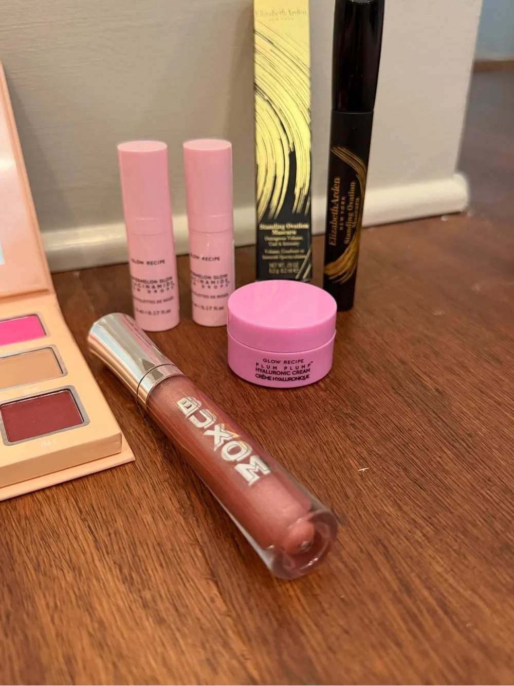 Beauty creations eye palette, buxom, glow watermelon and mascara